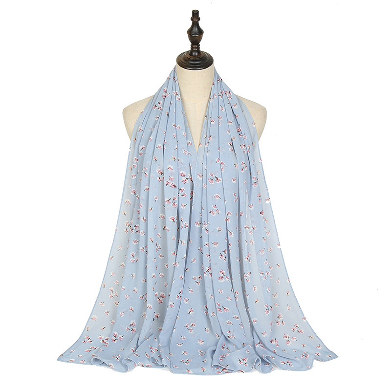 Printed Pearl Chiffon Scarf Wholesale