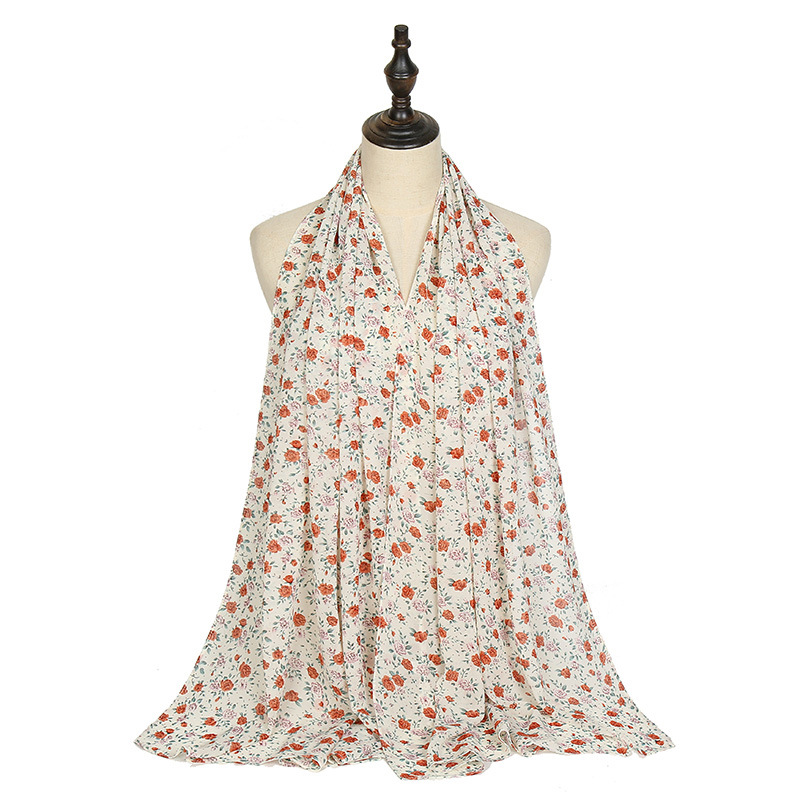 Printed Pearl Chiffon Scarf Wholesale