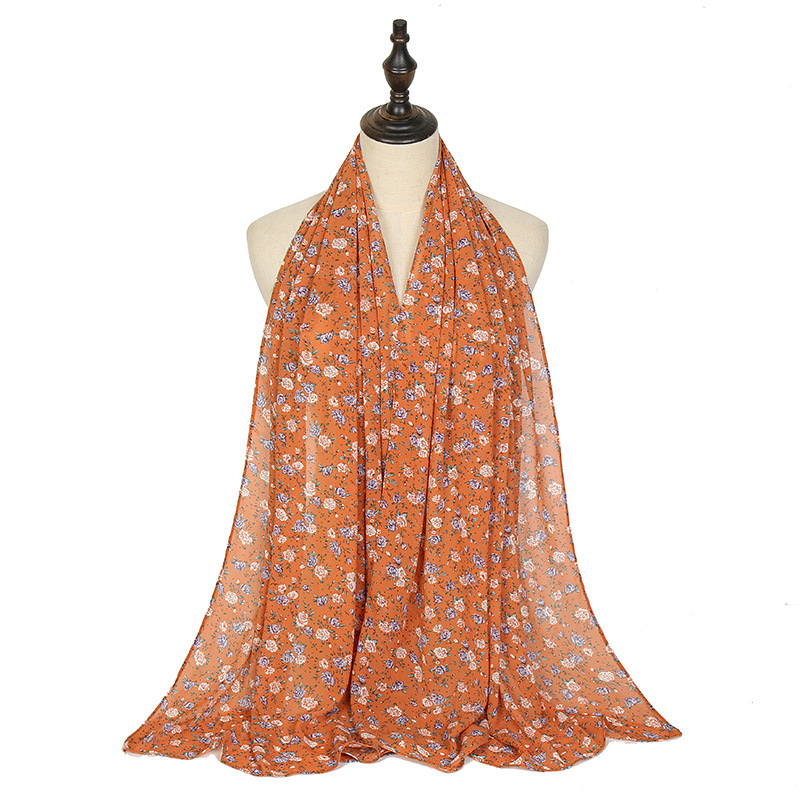 Printed Pearl Chiffon Scarf Wholesale