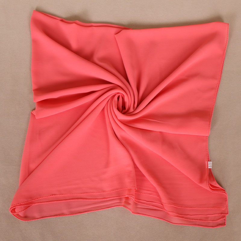Pearl Chiffon Monochrome Square Scarf