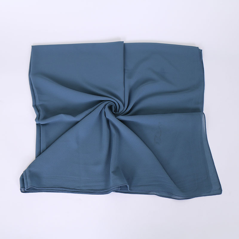 Pearl Chiffon Monochrome Square Scarf