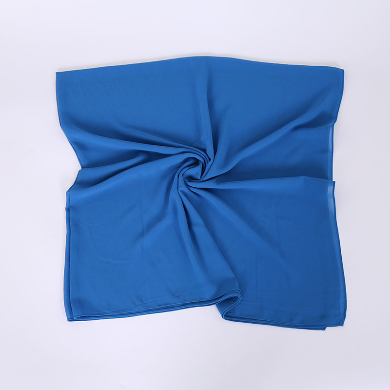 Pearl Chiffon Monochrome Square Scarf