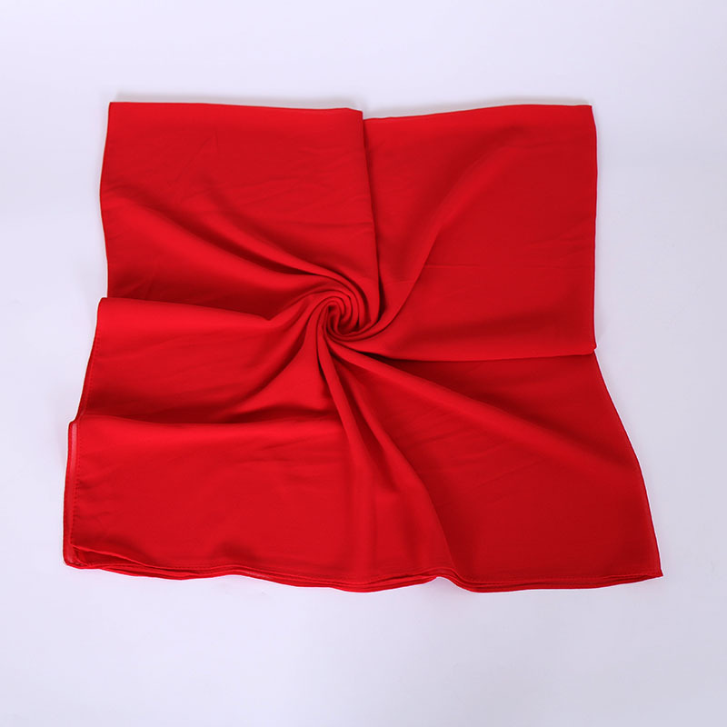 Pearl Chiffon Monochrome Square Scarf