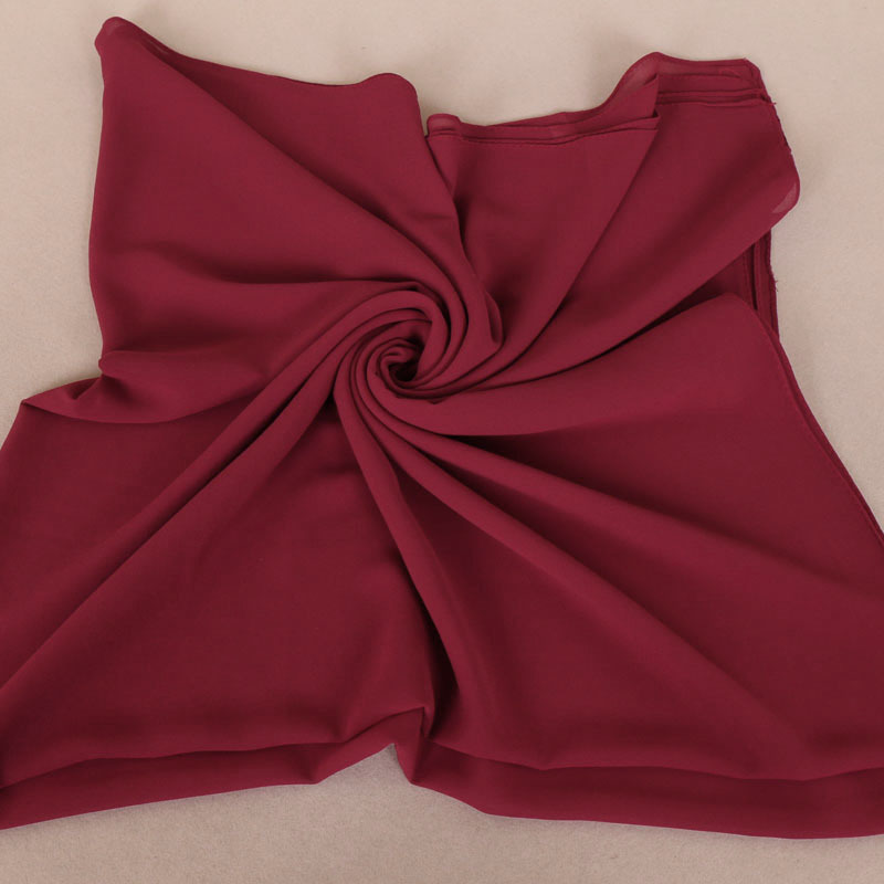 Pearl Chiffon Monochrome Square Scarf
