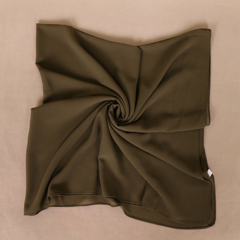 Pearl Chiffon Monochrome Square Scarf