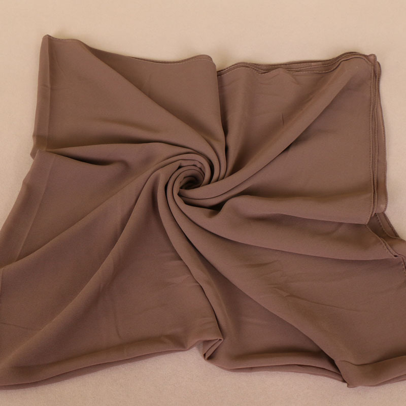 Pearl Chiffon Monochrome Square Scarf