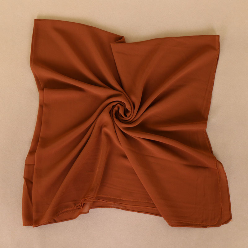 Pearl Chiffon Monochrome Square Scarf