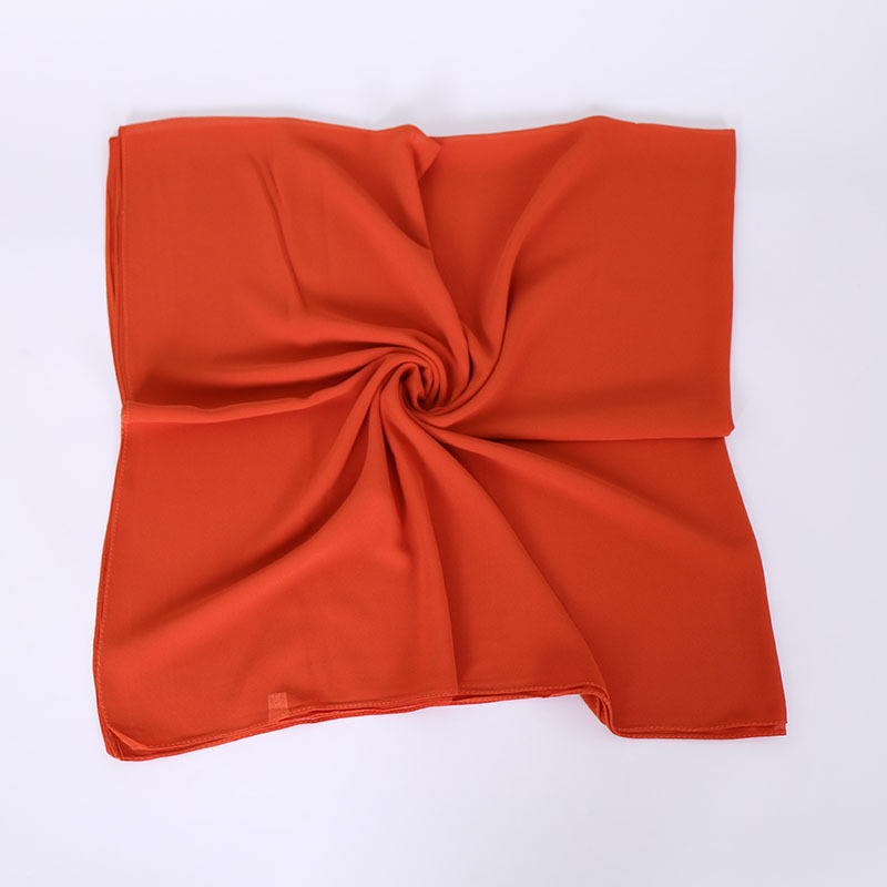 Pearl Chiffon Monochrome Square Scarf