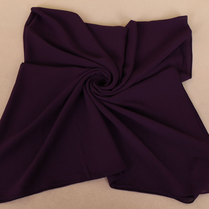 Pearl Chiffon Monochrome Square Scarf