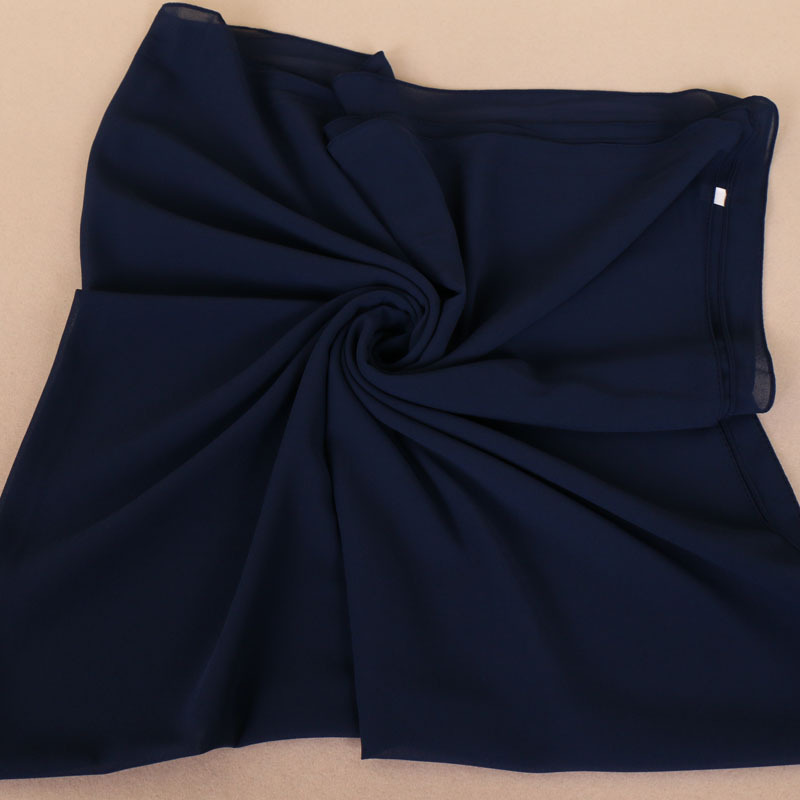 Pearl Chiffon Monochrome Square Scarf