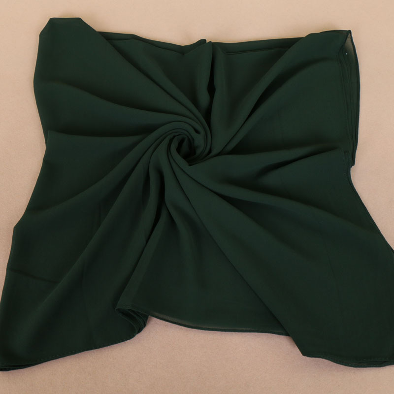 Pearl Chiffon Monochrome Square Scarf