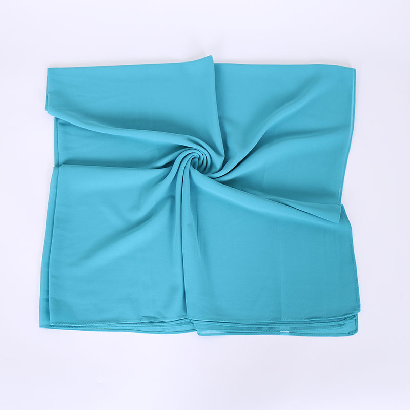 Pearl Chiffon Monochrome Square Scarf