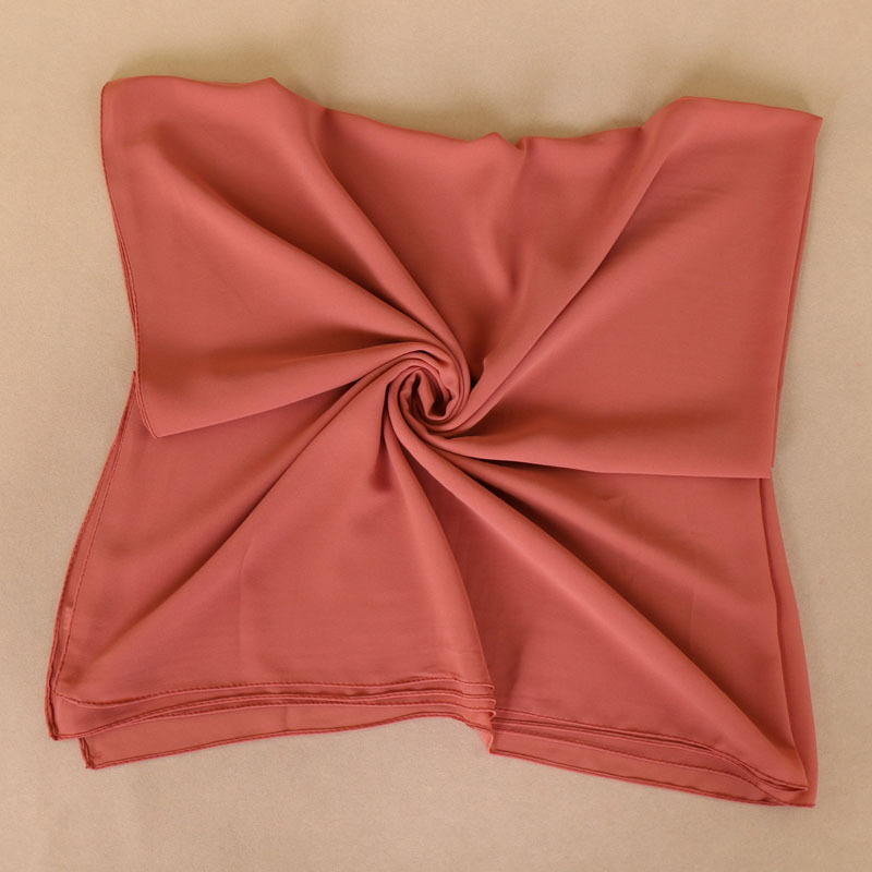 Pearl Chiffon Monochrome Square Scarf