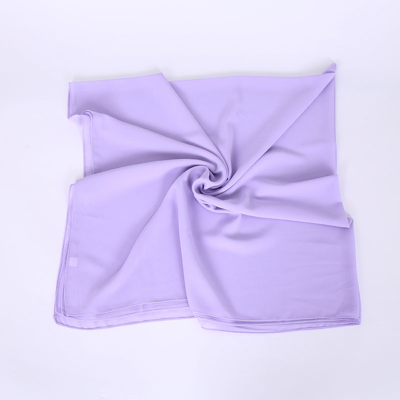 Pearl Chiffon Monochrome Square Scarf
