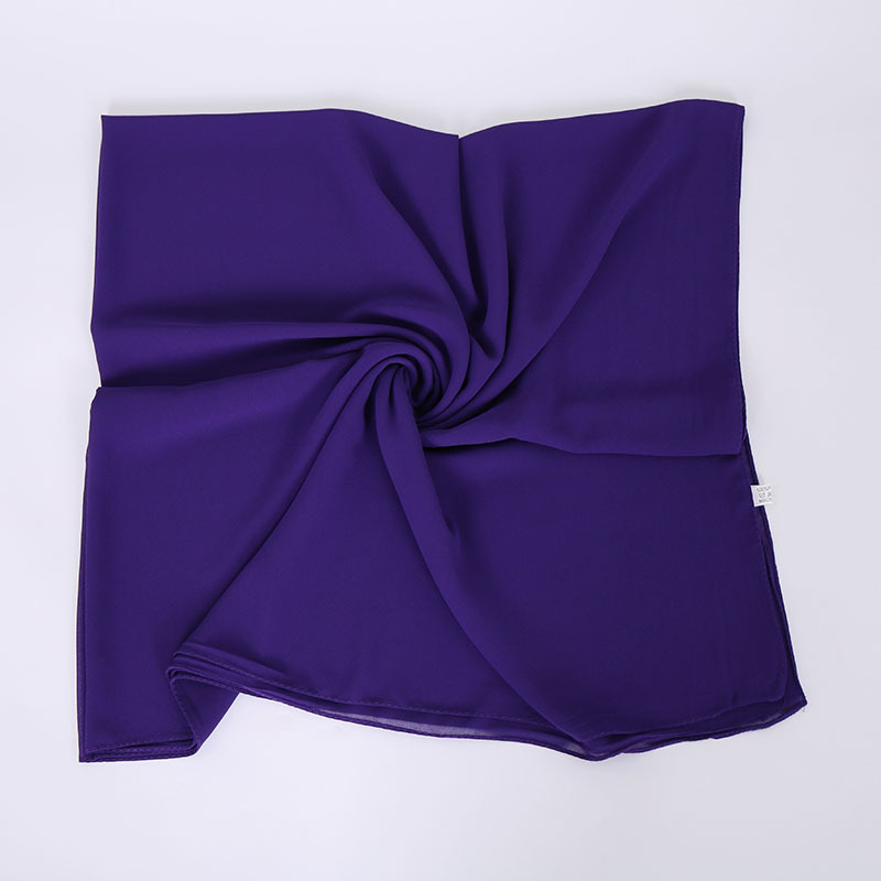 Pearl Chiffon Monochrome Square Scarf