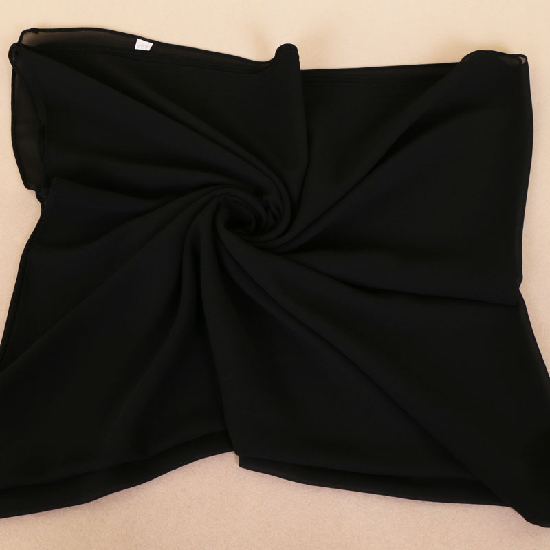 Pearl Chiffon Monochrome Square Scarf