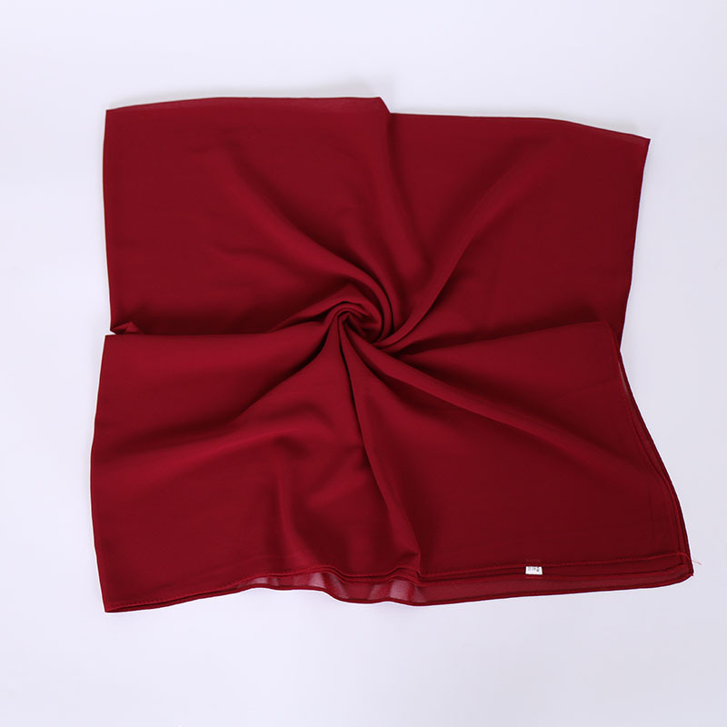Pearl Chiffon Monochrome Square Scarf
