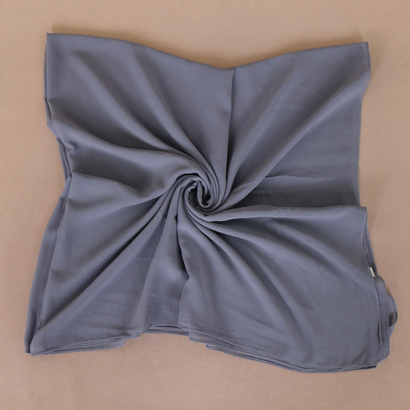 Pearl Chiffon Monochrome Square Scarf