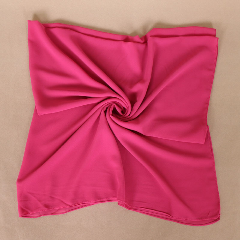 Pearl Chiffon Monochrome Square Scarf