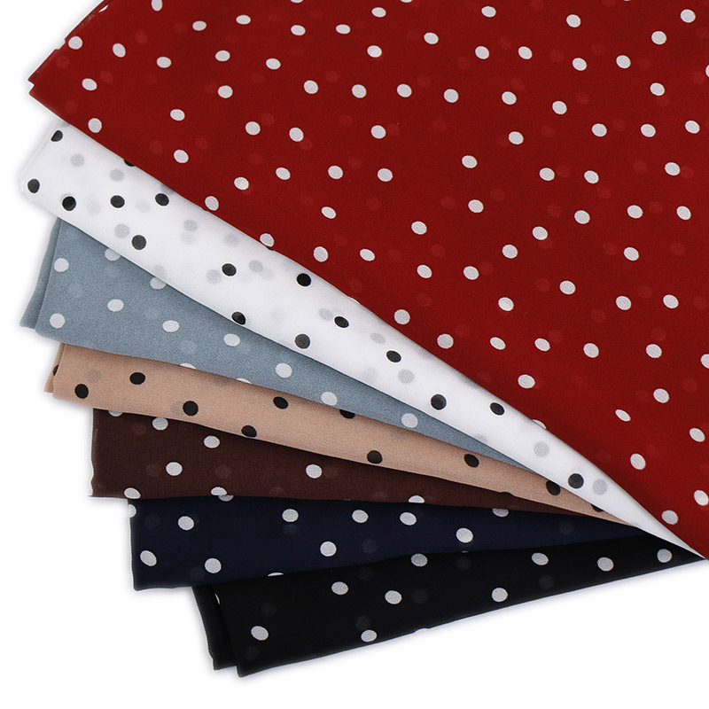 Polka Dot Pearl Chiffon Turban