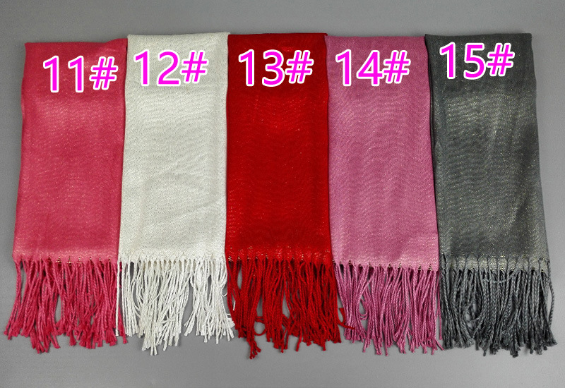 Monochrome fringed pearl chiffon headscarf