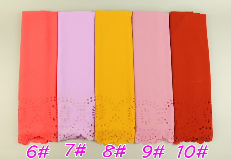 Hollow breathable pearl chiffon headscarf