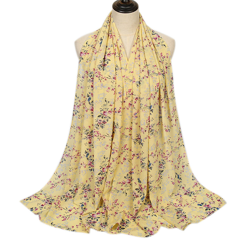 Pearl Chiffon Printed Ladies Long Scarf