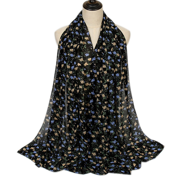 Pearl Chiffon Printed Ladies Long Scarf