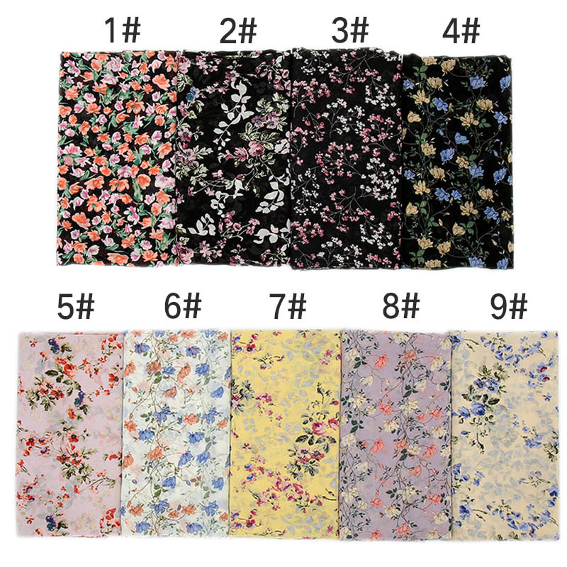 Pearl Chiffon Printed Ladies Long Scarf