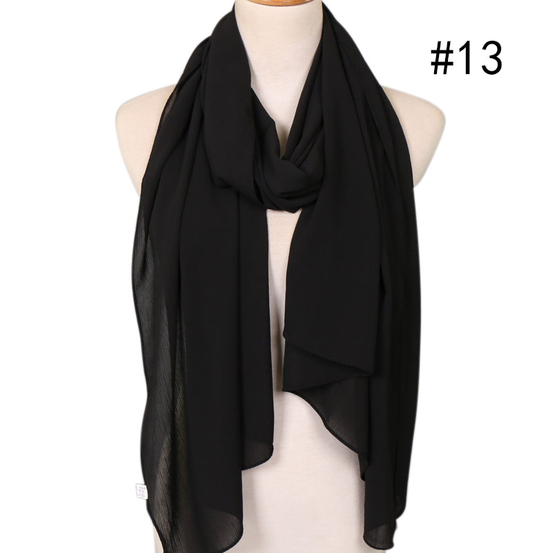 Breathable ladies pearl chiffon scarf