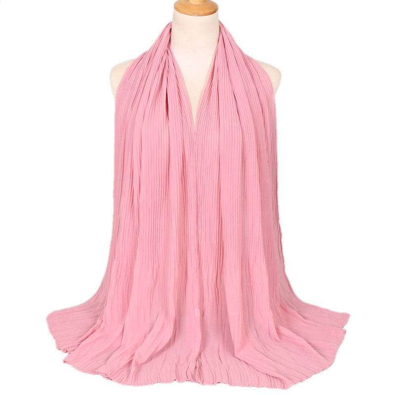 Ladies pleated monochrome headscarves wholesale