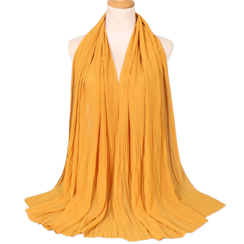 Ladies pleated monochrome headscarves wholesale