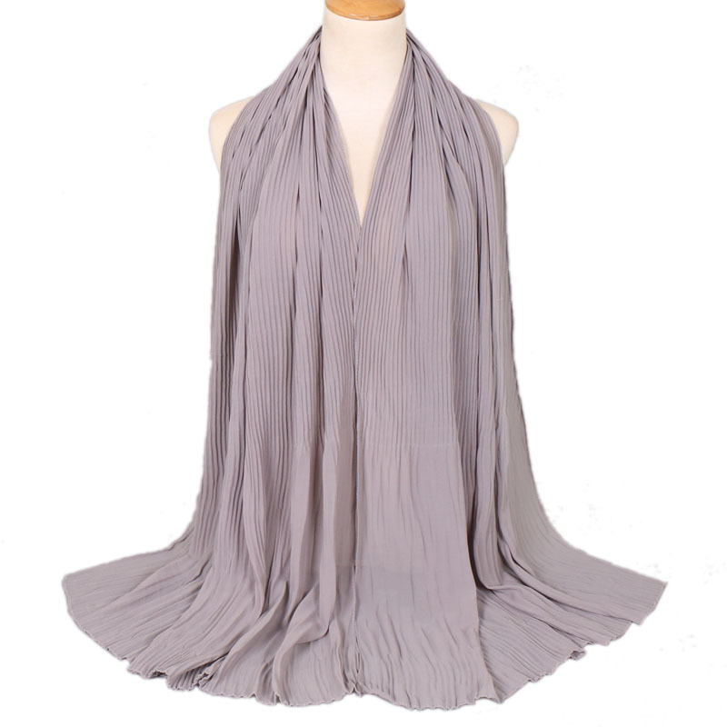 Ladies pleated monochrome headscarves wholesale