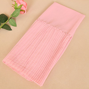 Ladies monochrome pleated headscarves wholesale