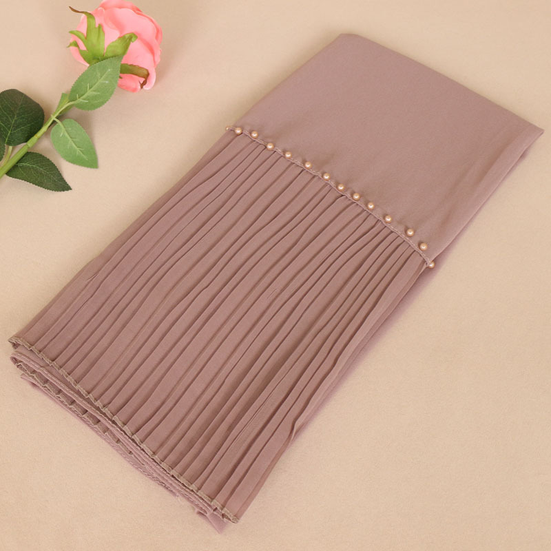 Ladies monochrome pleated headscarves wholesale