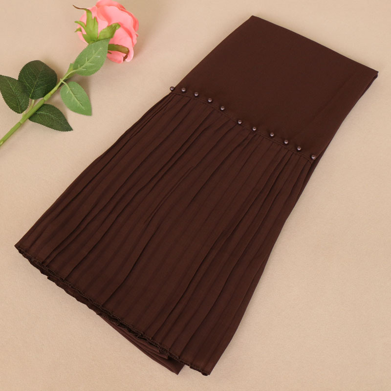 Ladies monochrome pleated headscarves wholesale