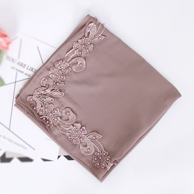 Carved chiffon square scarf