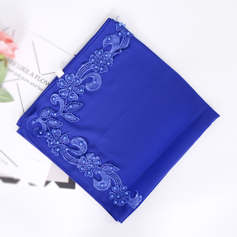 Carved chiffon square scarf