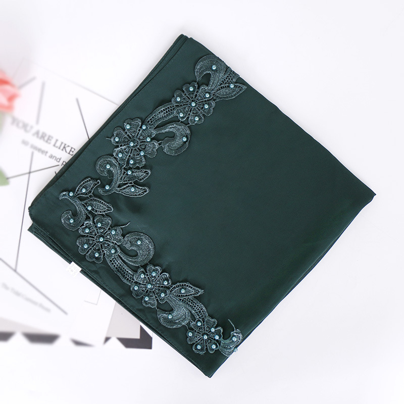 Carved chiffon square scarf