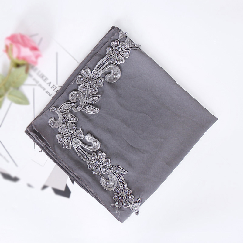 Carved chiffon square scarf