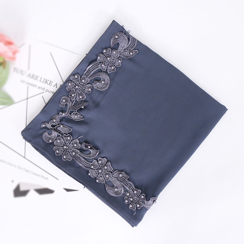 Carved chiffon square scarf