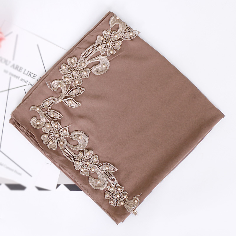 Carved chiffon square scarf