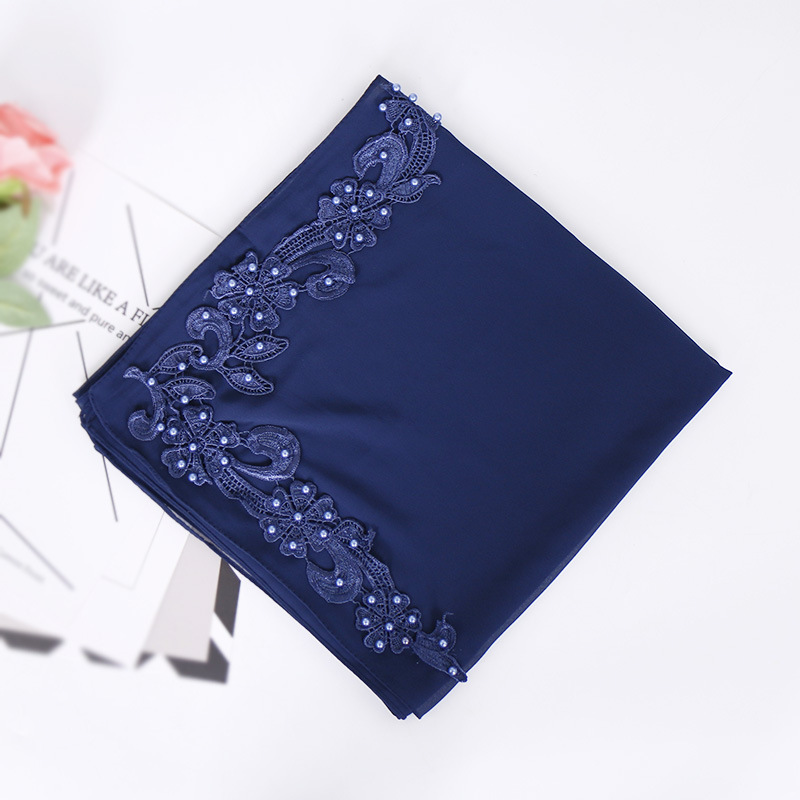Carved chiffon square scarf
