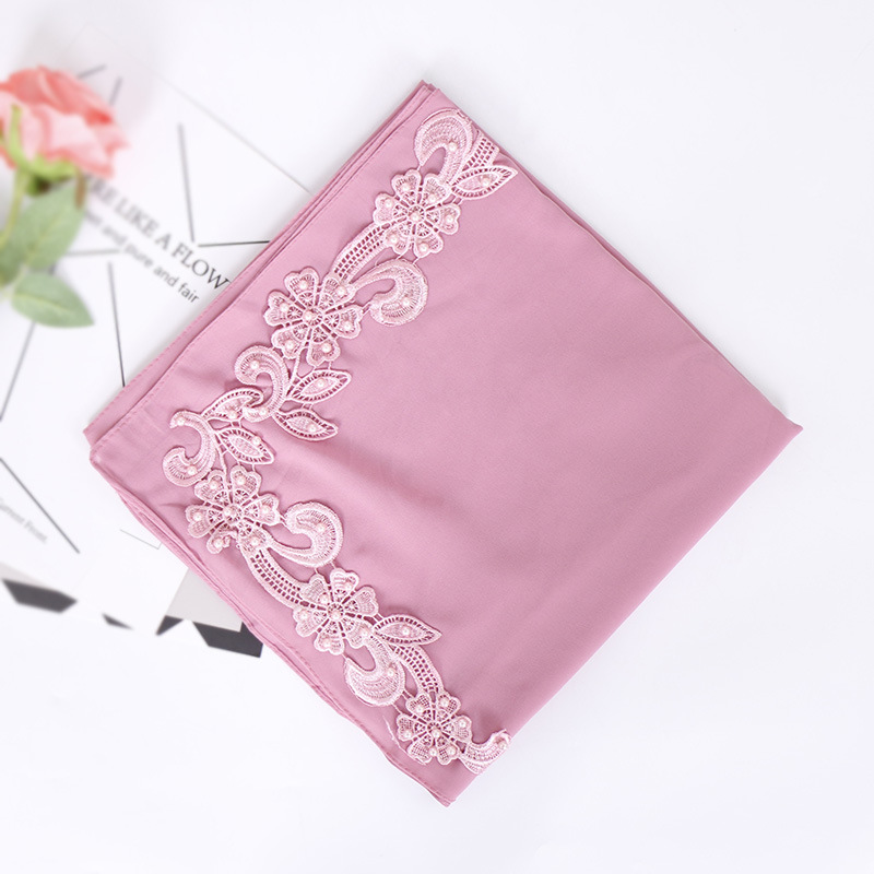 Carved chiffon square scarf