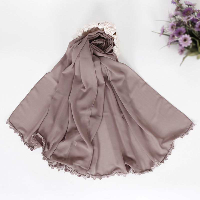 Muslim Pearl Chiffon Bubble Hijab