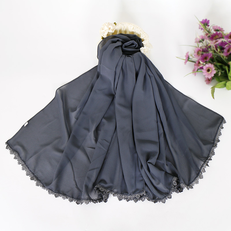 Muslim Pearl Chiffon Bubble Hijab