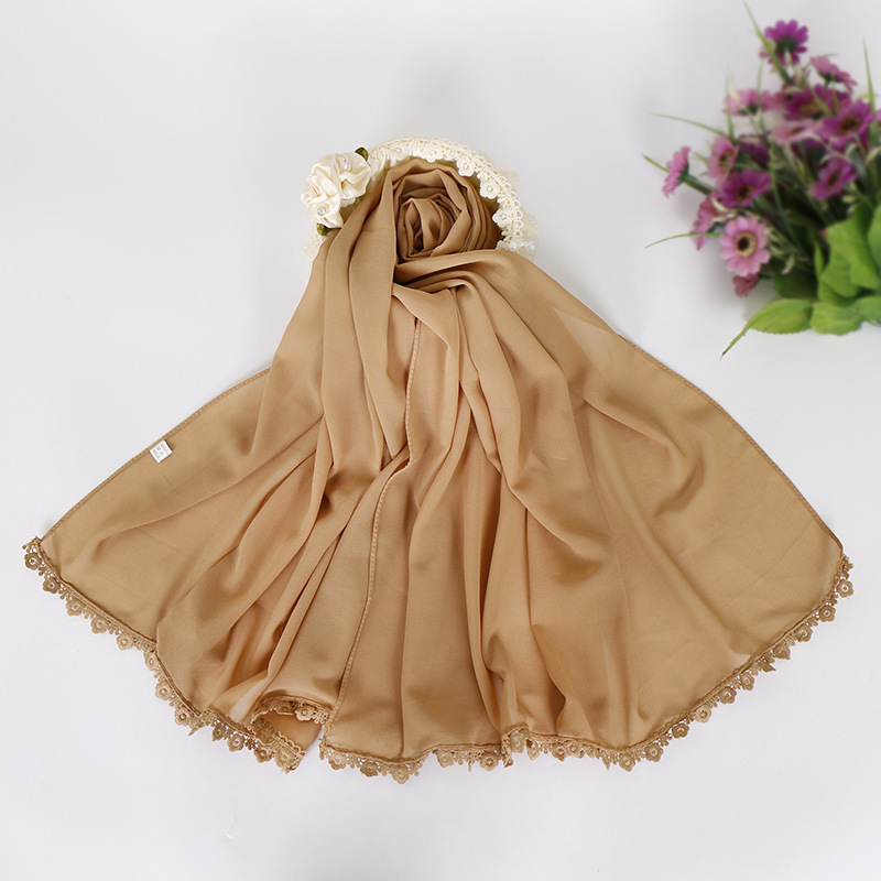 Muslim Pearl Chiffon Bubble Hijab