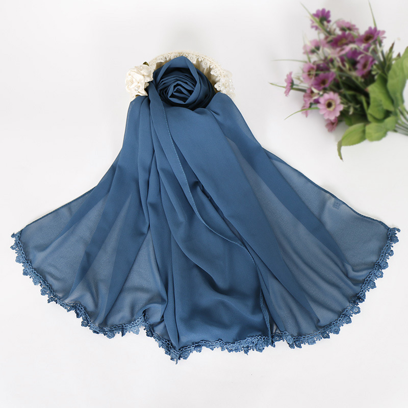 Muslim Pearl Chiffon Bubble Hijab