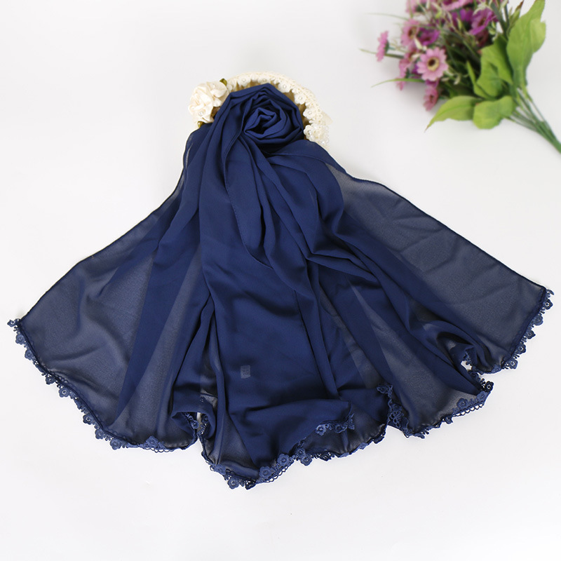 Muslim Pearl Chiffon Bubble Hijab