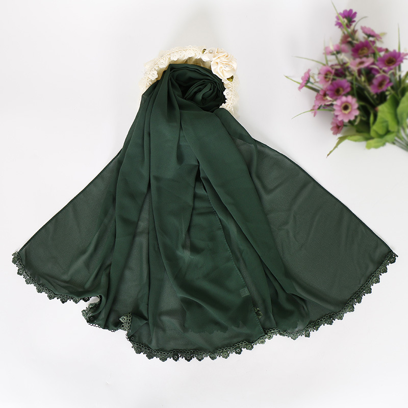 Muslim Pearl Chiffon Bubble Hijab